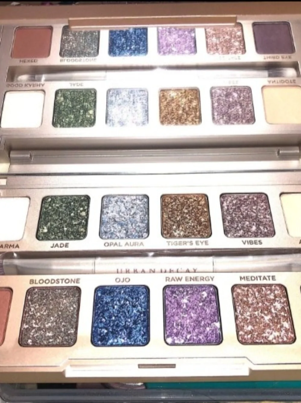 Urban Decay Stoned Vibes Vault - Shimmer Eyeshadow Palette with Metallic Pencils